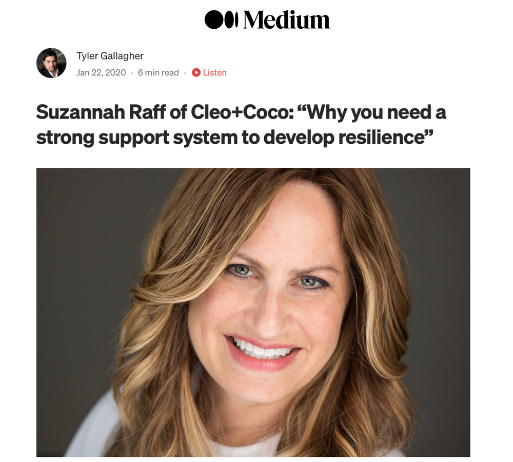 Medium Magazine: Why you need a strong support system to develop resilience